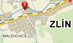 mapka Zlín